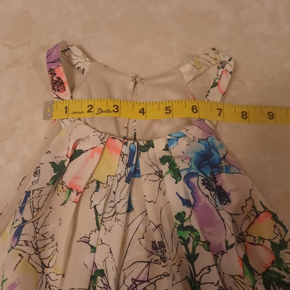 Express Multicolor Strapless Dress - Picture 6 of 11